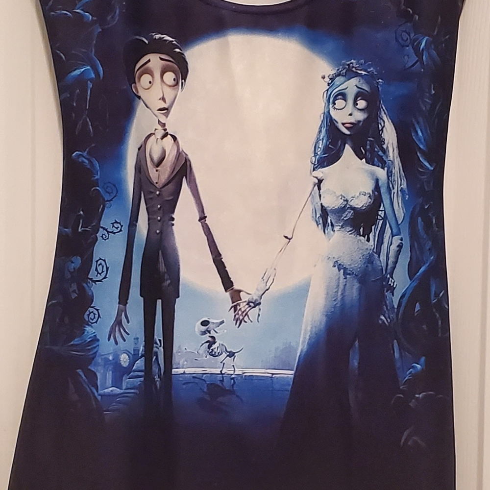 Corpse Bride Mini Black Dress sz Medium